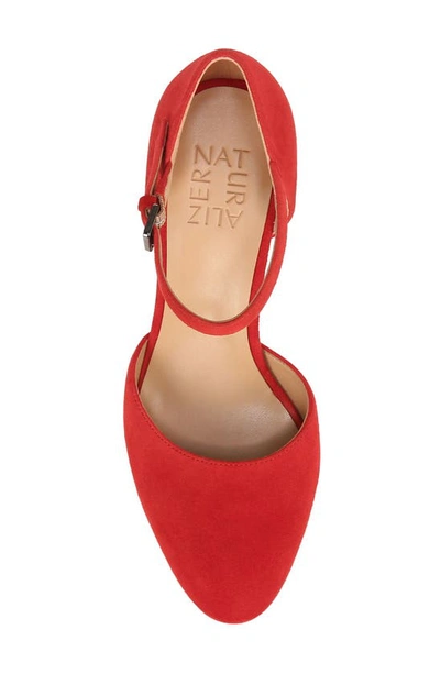 Shop Naturalizer Crissy Platform Mary Jane In Crimson Red Leather