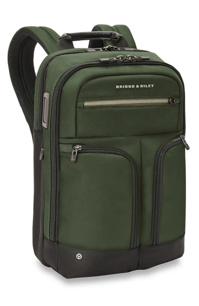 Shop Briggs & Riley Hta Slim Expandable Backpack In Forest