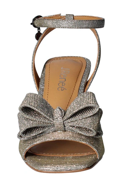 J. Reneé Nishia Ankle Strap Sandal In Pewter
