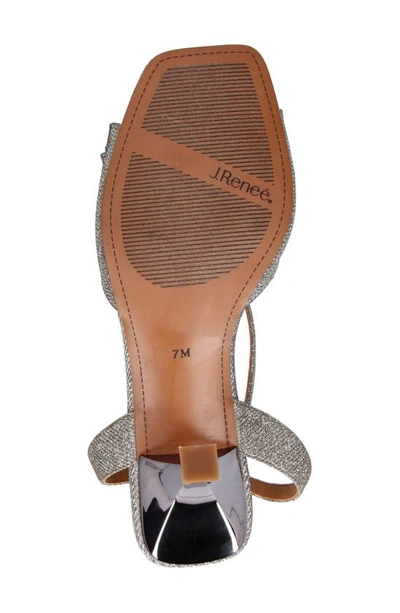 J. Reneé Nishia Ankle Strap Sandal In Pewter