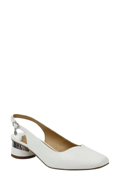 Shop J. Reneé Taveta Slingback Pump In White