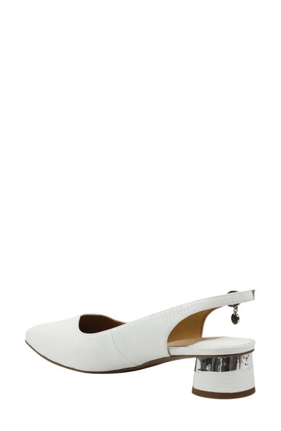 Shop J. Reneé Taveta Slingback Pump In White