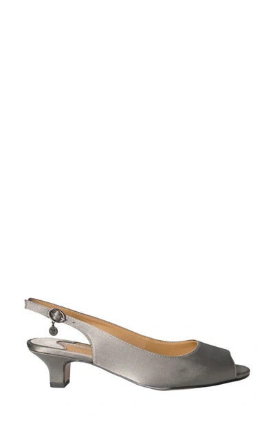 J. Reneé Jenvey Slingback Sandal In Dark Gray