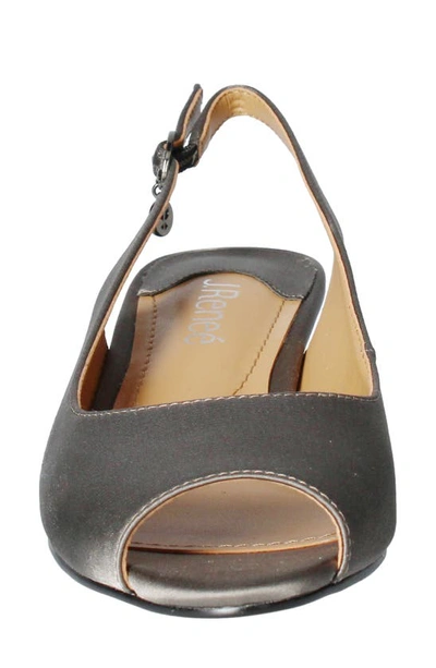 J. Reneé Jenvey Slingback Sandal In Dark Gray