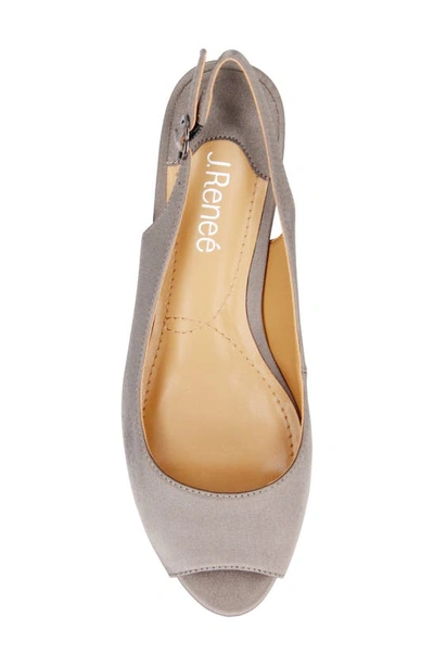 J. Reneé Jenvey Slingback Sandal In Dark Gray
