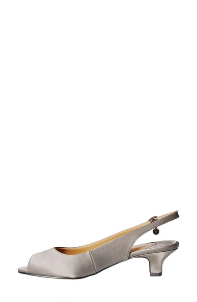 J. Reneé Jenvey Slingback Sandal In Dark Gray