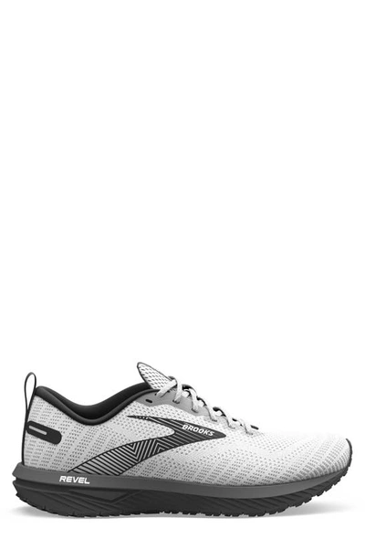 Shop Brooks Revel 6 Hybrid Running Shoe In White/ Black