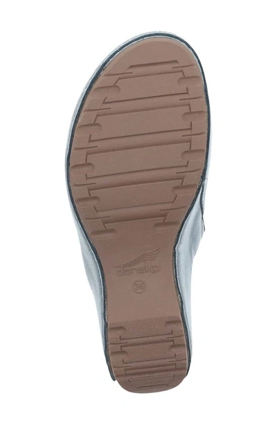 Dansko Talulah Mule In Denim Milled Burnished