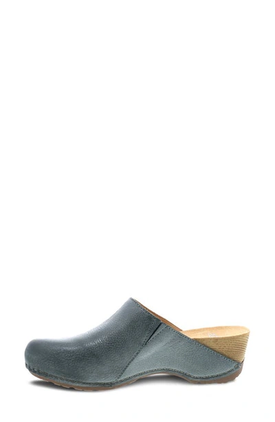 Dansko Talulah Mule In Denim Milled Burnished