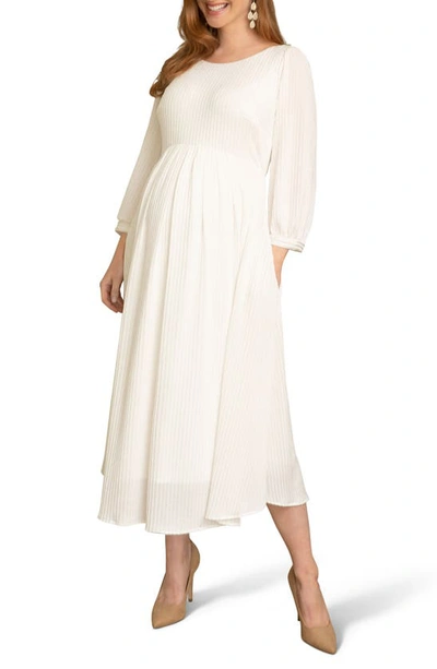 Shop Tiffany Rose Isla Midi Maternity Dress In Ivory