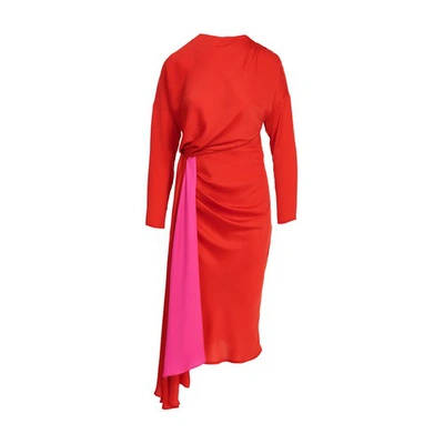 Shop Essentiel Antwerp Estelle Dress In Rot_rosa