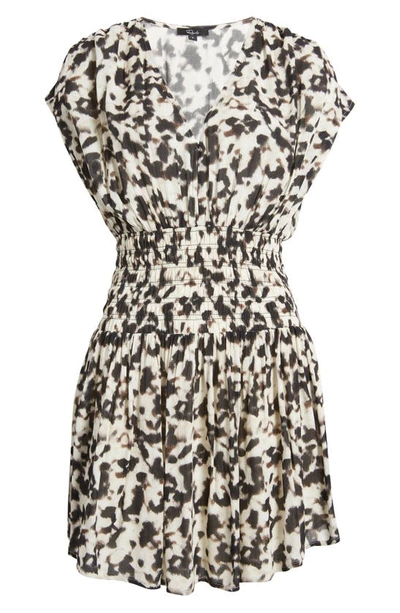 Shop Rails Siera Animal Print Short Sleeve Dress In Blurred Cheetah