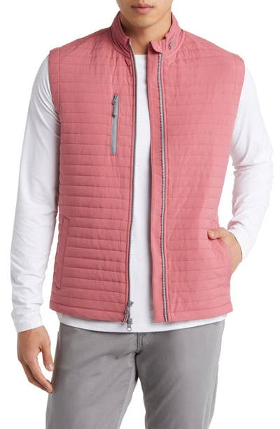 Shop Johnnie-o Crosswind Quilted Performance Vest In Bandana