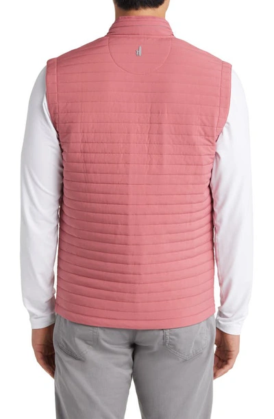 Shop Johnnie-o Crosswind Quilted Performance Vest In Bandana