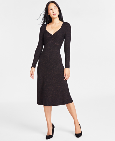 Shop Inc International Concepts Family Matching Women's Sweater Dress, Created For Macy's In Black