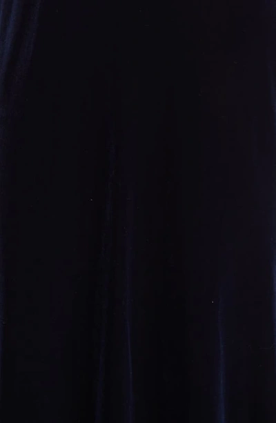 Shop Eliza J Mock Neck Blouson Gown In Navy