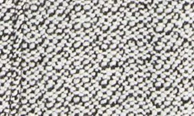 Gallery Notch Collar Tweed Coat In Black/white
