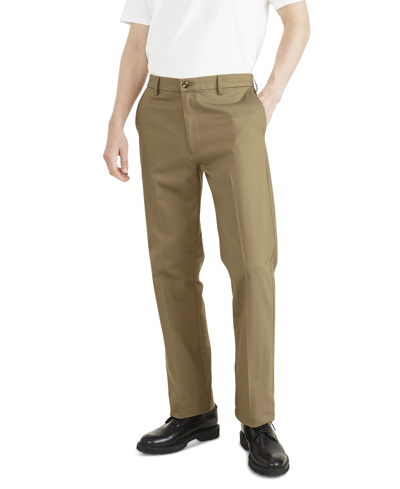Dockers Men's Big & Tall Signature Classic Fit Pleated Iron Free Pants With Stain Defender In New British Khaki