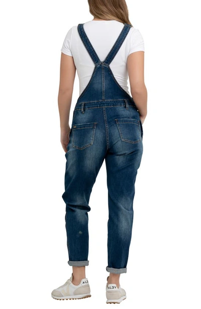 Ripe Maternity Denim Overalls In Indigo
