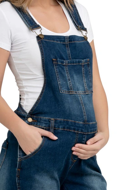 Shop Ripe Maternity Maternity Denim Overalls In Indigo