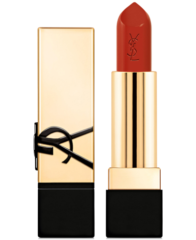 Shop Saint Laurent Rouge Pur Couture Satin Lipstick In O Rusty Orange - Soft Orange Red