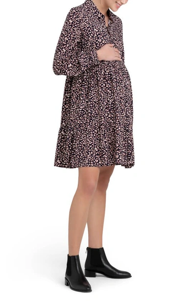 Ripe Maternity Leah Button Through Dress In Midnight In Midnight