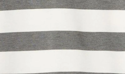 Shop Schott Stripe French Terry Sweatshirt In Grey