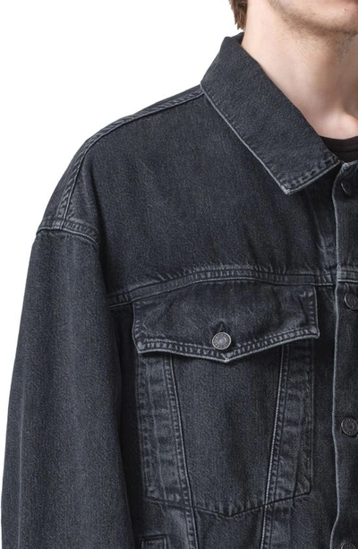 Shop Agolde Wayne Denim Jacket In Spider