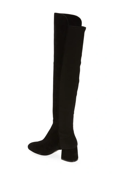 Shop Stuart Weitzman 5050 Flareblock Boot In Black