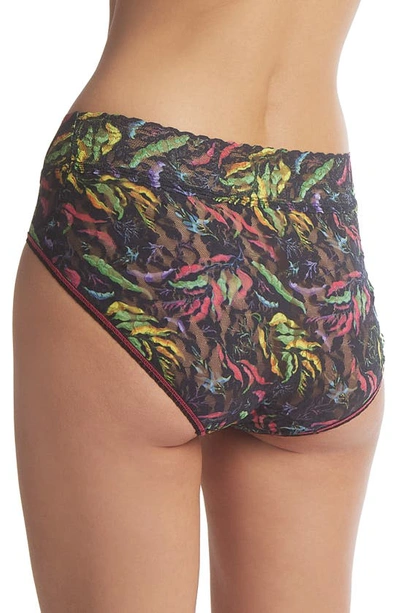 Shop Hanky Panky Print Lace Briefs In Floating