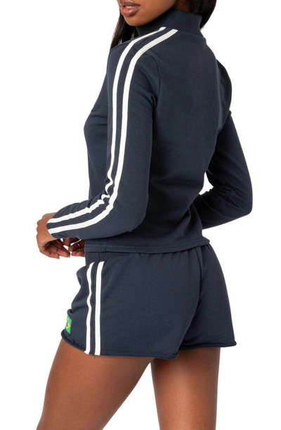 Edikted Brasil Track Jacket In Navy