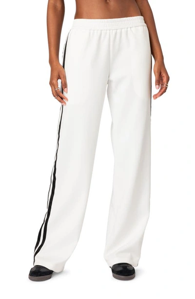 Shop Edikted Robyn Track Pants In White