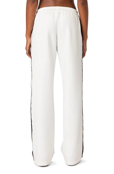 Shop Edikted Robyn Track Pants In White