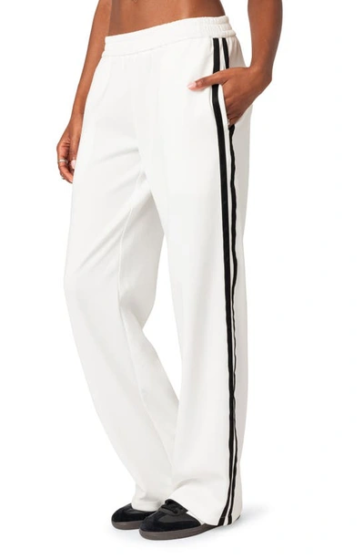 Shop Edikted Robyn Track Pants In White