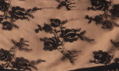 Edikted Carter Floral Embroidery Lace Miniskirt In Black