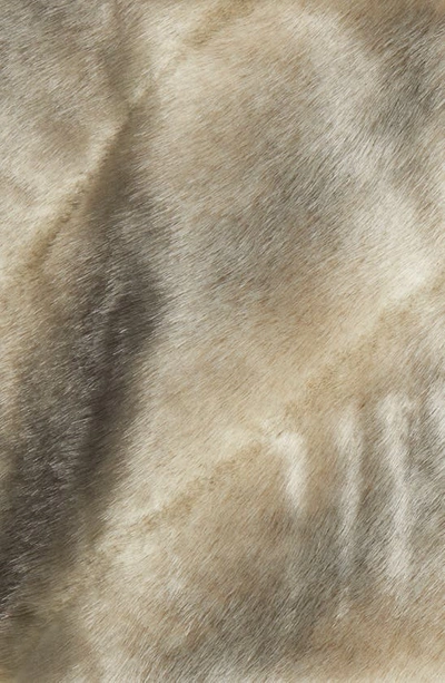 Eliza J Faux Fur Capelet In Grey