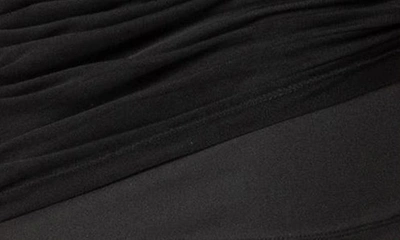 Edikted Hadley Ruched Mesh Miniskirt In Black