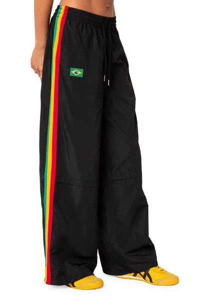 Edikted Brasil Track Pants In Black
