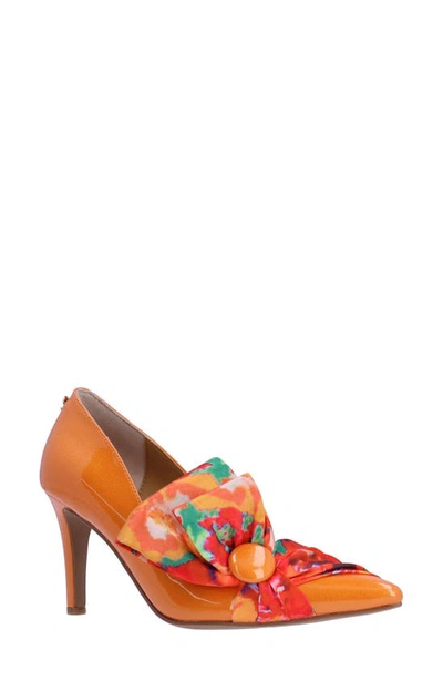 Shop J. Reneé Hirisha Pointed Toe Pump In Orange/ Red