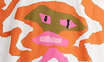 Shop Levi's Long Sleeve Box Graphic T-shirt In Rorrrr Orange