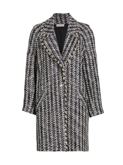 Shop Ramy Brook Women's Valeria Metallic Tweed Jacket In Black Combo Multicolor Lurex