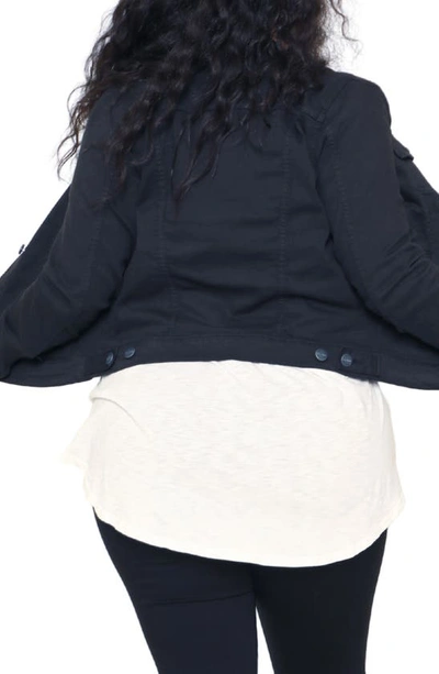 Slink Jeans Denim Jacket In Black