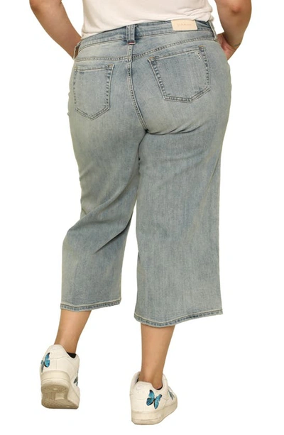 Shop Slink Jeans Crop Wide Leg Jeans In Destiny