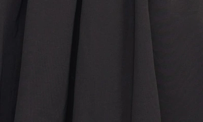 Shop Staud Wells Stretch Cotton Poplin Midi Fit & Flare Dress In Black