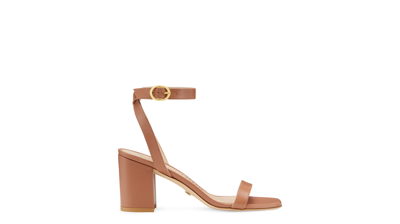 Shop Stuart Weitzman Nearlybare Sandal The Sw Outlet In Tan