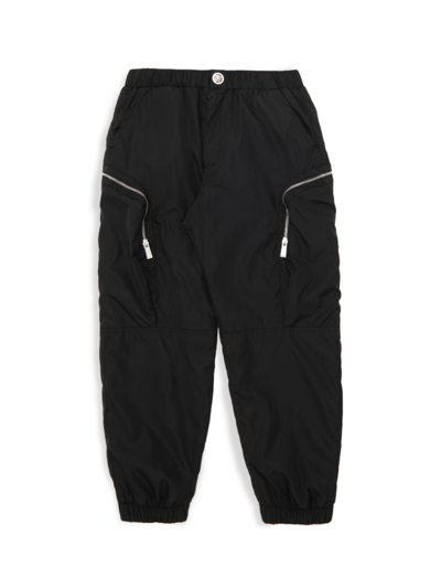 Shop Versace Little Boy's & Boy's Nylon Joggers In Black