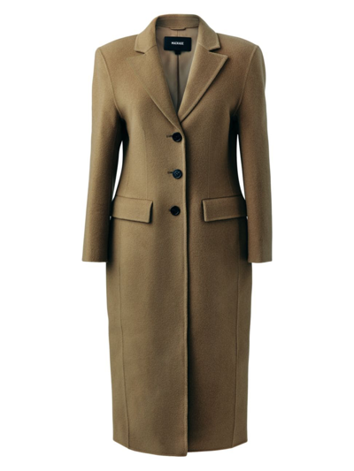 Shop Mackage Women's Ruth Wool Coat In Light Camel