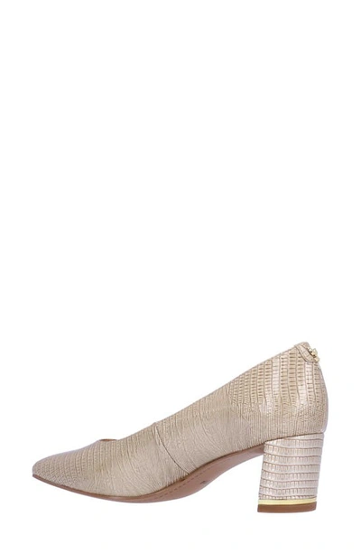 J. Reneé Olivienne Snakeskin Embossed Pump In Pearl