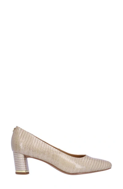 J. Reneé Olivienne Snakeskin Embossed Pump In Pearl