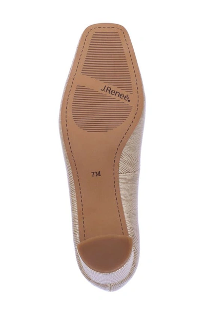 J. Reneé Olivienne Snakeskin Embossed Pump In Pearl